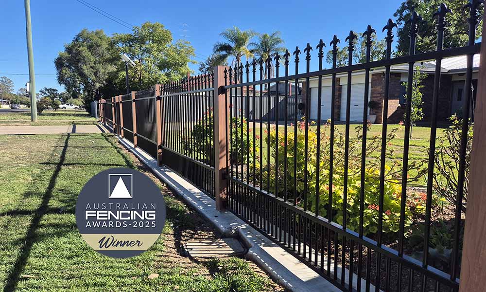 Fencing Award for Evans Fencing Toowoomba