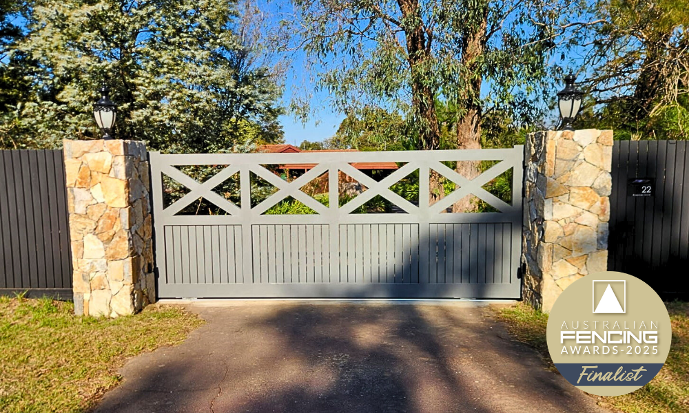 Residential Gates Project by Peninsula Timber Gates Reaches Finalist Stage