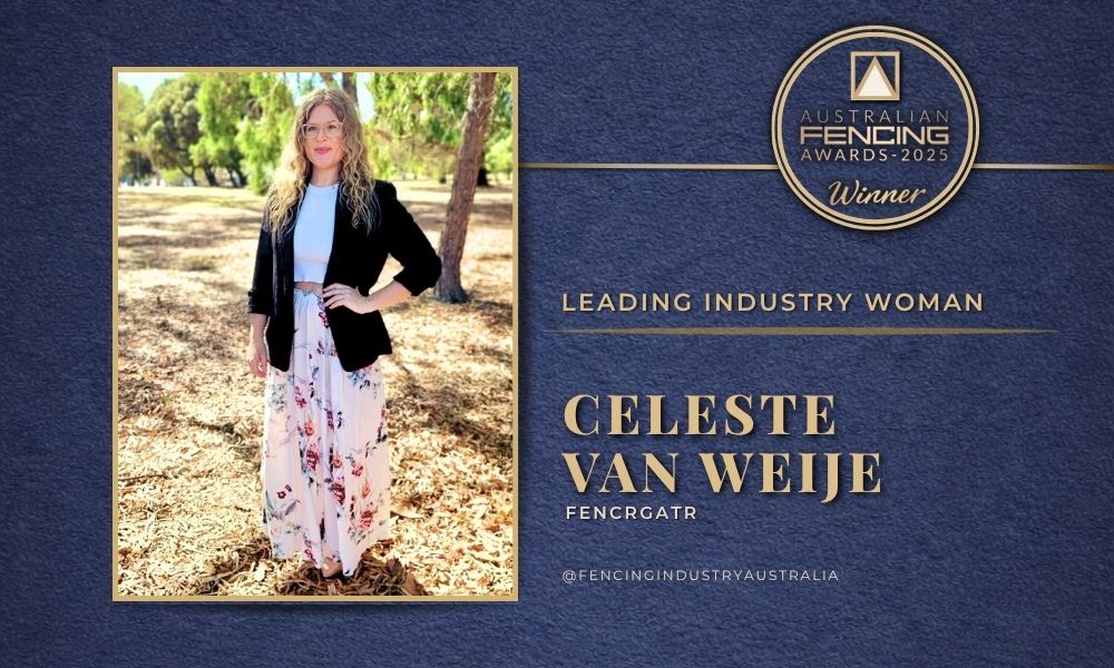 Celeste van Weije named a Leading Industry Woman at the 2025 Australian Fencing Awards