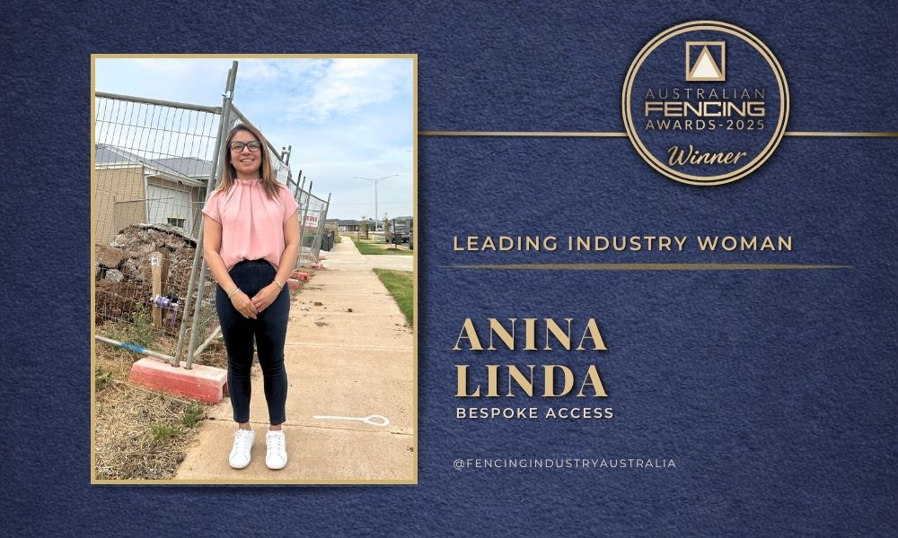 Anina Linda honoured as a Leading Industry Woman at the 2025 Australian Fencing Awards